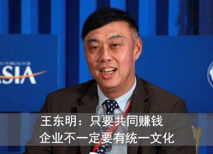 王東明:只要共同掙錢企業不一定要有共同文化.jpg